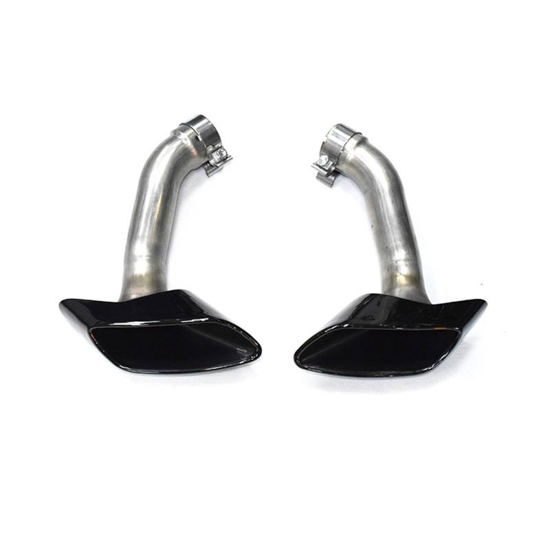Auto Auspuff Endrohr Für X6 E71 V8 2008-2013 304 30 Auto Auspuffrohr Schalldämpfer Spitze Abdeckung Quadratische Endrohr Düse Auto Auspuff Spitze Auto Auspuffrohr(Black Exhaust Tip) von Ropaix