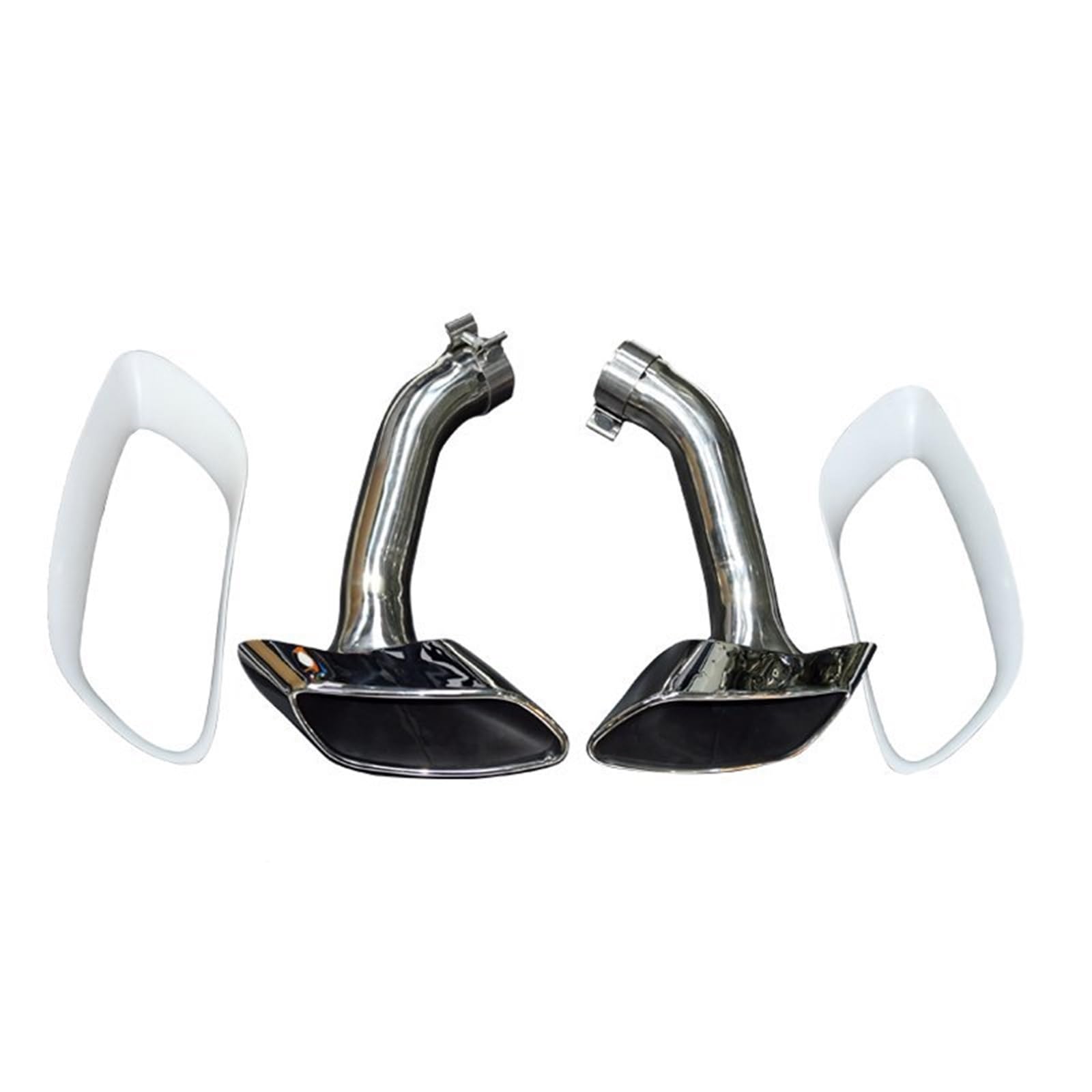Auto Auspuff Endrohr Für X6 E71 V8 2008-2013 304 30 Auto Auspuffrohr Schalldämpfer Spitze Abdeckung Quadratische Endrohr Düse Auto Auspuff Spitze Auto Auspuffrohr(Exhaust Cover A) von Ropaix