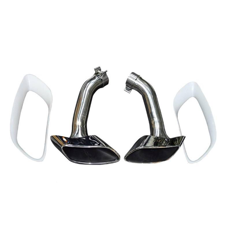 Auto Auspuff Endrohr Für X6 E71 V8 2008-2013 304 30 Auto Auspuffrohr Schalldämpfer Spitze Abdeckung Quadratische Endrohr Düse Auto Auspuff Spitze Auto Auspuffrohr(Exhaust Cover A) von Ropaix