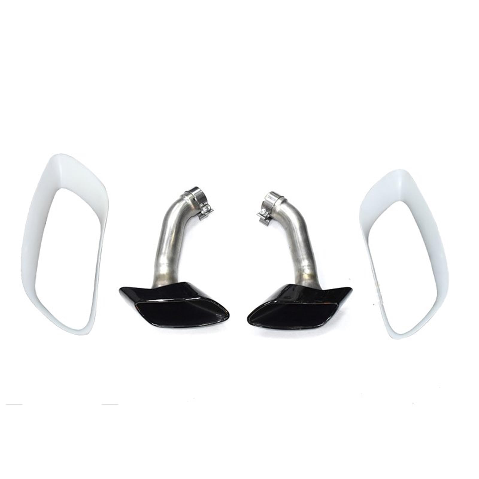 Auto Auspuff Endrohr Für X6 E71 V8 2008-2013 304 30 Auto Auspuffrohr Schalldämpfer Spitze Abdeckung Quadratische Endrohr Düse Auto Auspuff Spitze Auto Auspuffrohr(Exhaust Cover B) von Ropaix