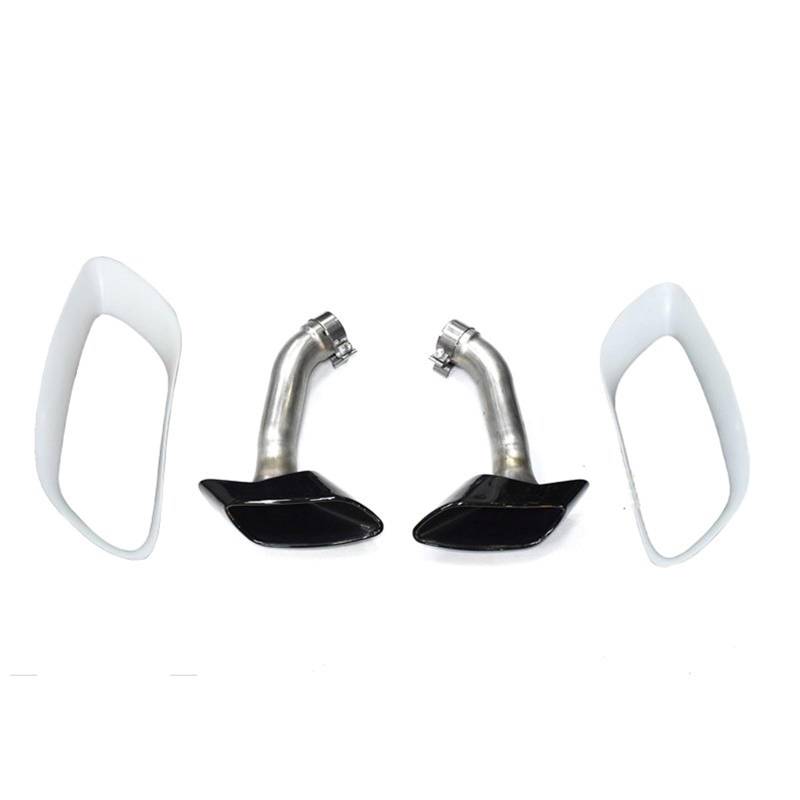 Auto Auspuff Endrohr Für X6 E71 V8 2008-2013 304 30 Auto Auspuffrohr Schalldämpfer Spitze Abdeckung Quadratische Endrohr Düse Auto Auspuff Spitze Auto Auspuffrohr(Exhaust Cover B) von Ropaix