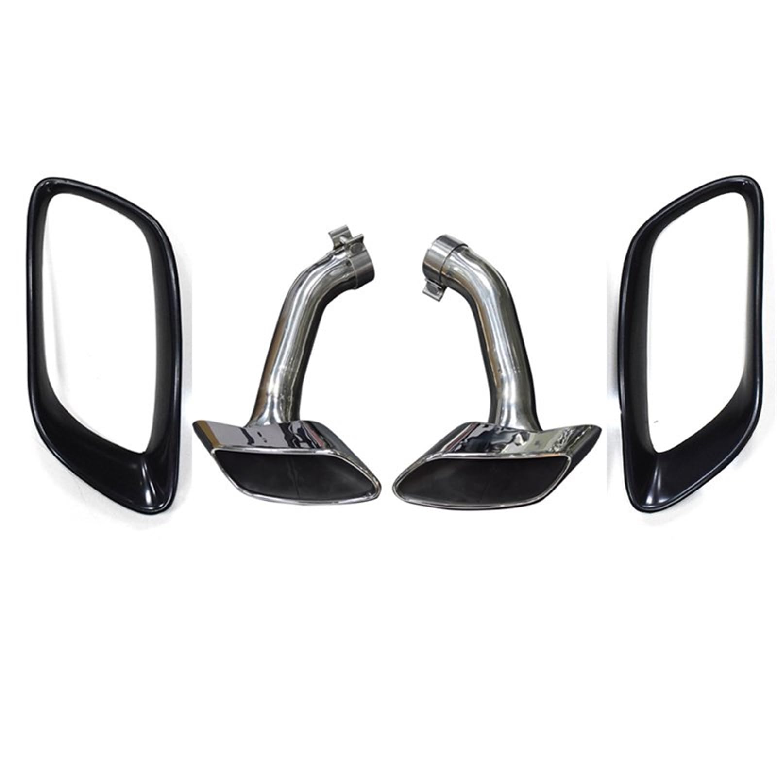 Auto Auspuff Endrohr Für X6 E71 V8 2008-2013 304 30 Auto Auspuffrohr Schalldämpfer Spitze Abdeckung Quadratische Endrohr Düse Auto Auspuff Spitze Auto Auspuffrohr(Exhaust Cover C) von Ropaix
