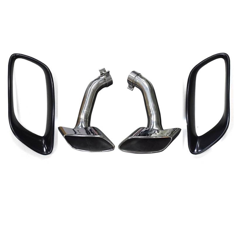 Auto Auspuff Endrohr Für X6 E71 V8 2008-2013 304 30 Auto Auspuffrohr Schalldämpfer Spitze Abdeckung Quadratische Endrohr Düse Auto Auspuff Spitze Auto Auspuffrohr(Exhaust Cover C) von Ropaix
