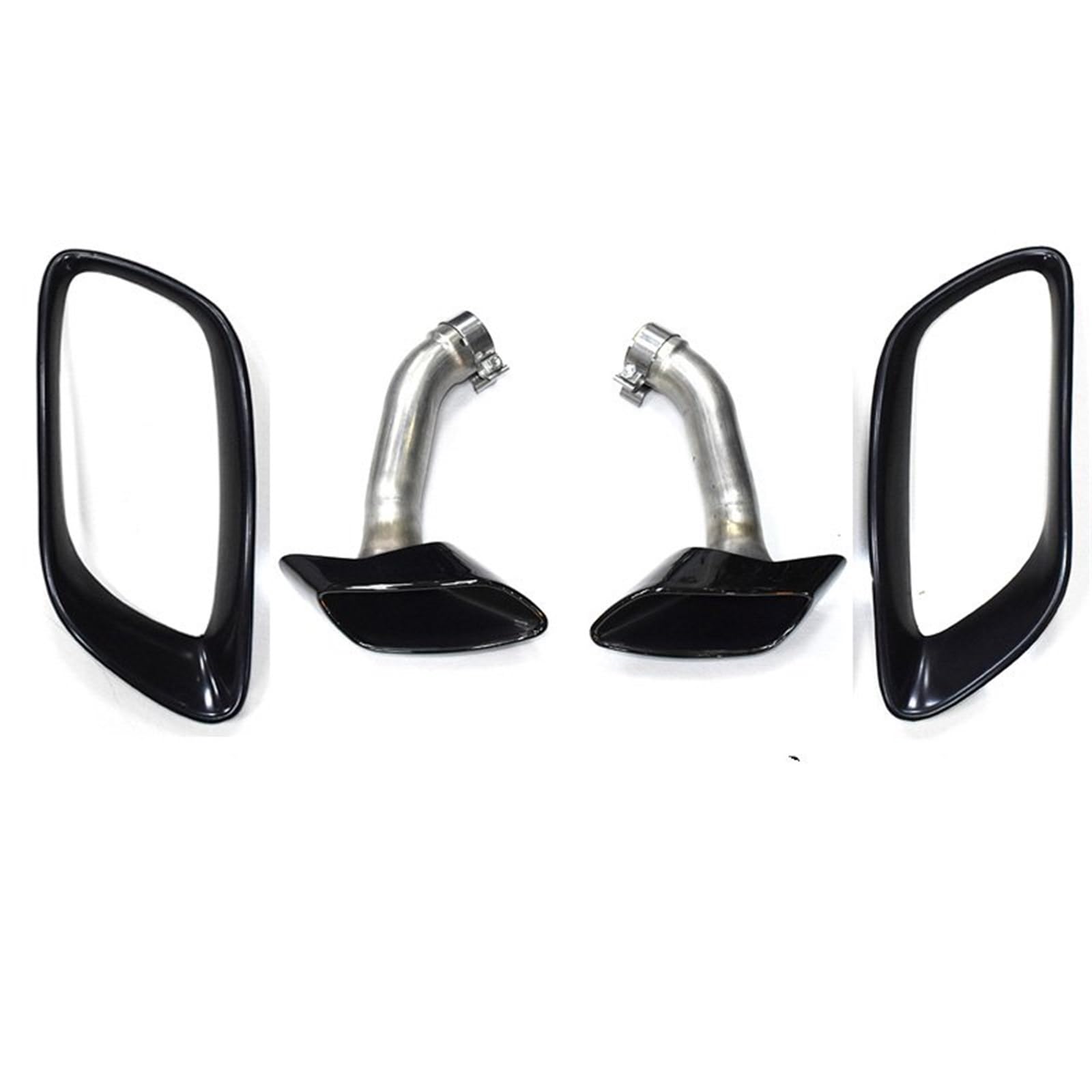 Auto Auspuff Endrohr Für X6 E71 V8 2008-2013 304 30 Auto Auspuffrohr Schalldämpfer Spitze Abdeckung Quadratische Endrohr Düse Auto Auspuff Spitze Auto Auspuffrohr(Exhaust Cover D) von Ropaix