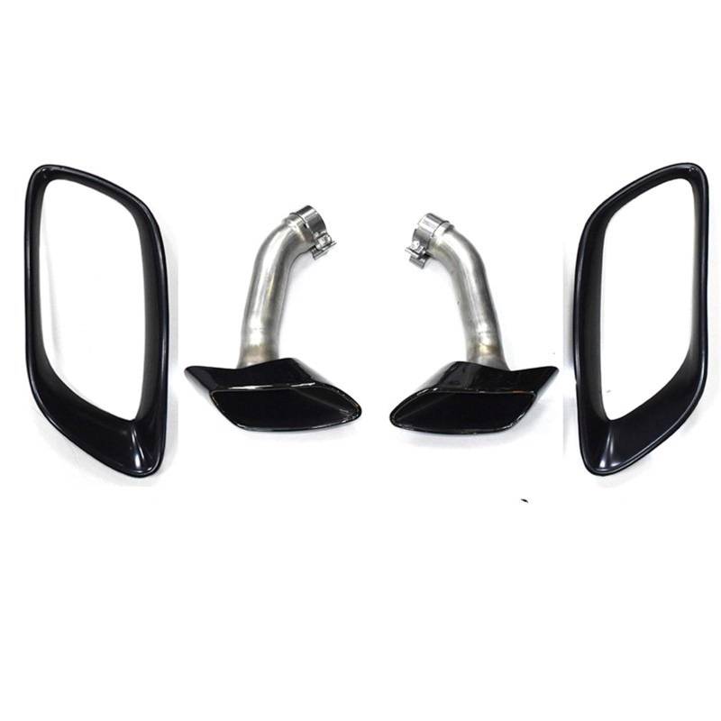 Auto Auspuff Endrohr Für X6 E71 V8 2008-2013 304 30 Auto Auspuffrohr Schalldämpfer Spitze Abdeckung Quadratische Endrohr Düse Auto Auspuff Spitze Auto Auspuffrohr(Exhaust Cover D) von Ropaix