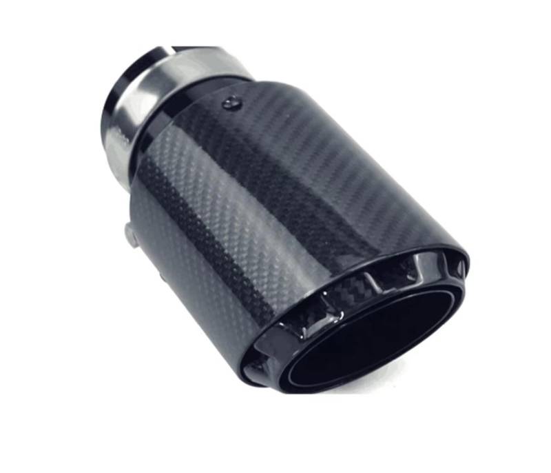 Auto Auspuff Endrohr Für usw. Autozubehör Universal-Auspuffspitzen Cooles komplett schwarzes Echtkarbonfaser-Auspuffrohr Auto Auspuffrohr von Ropaix