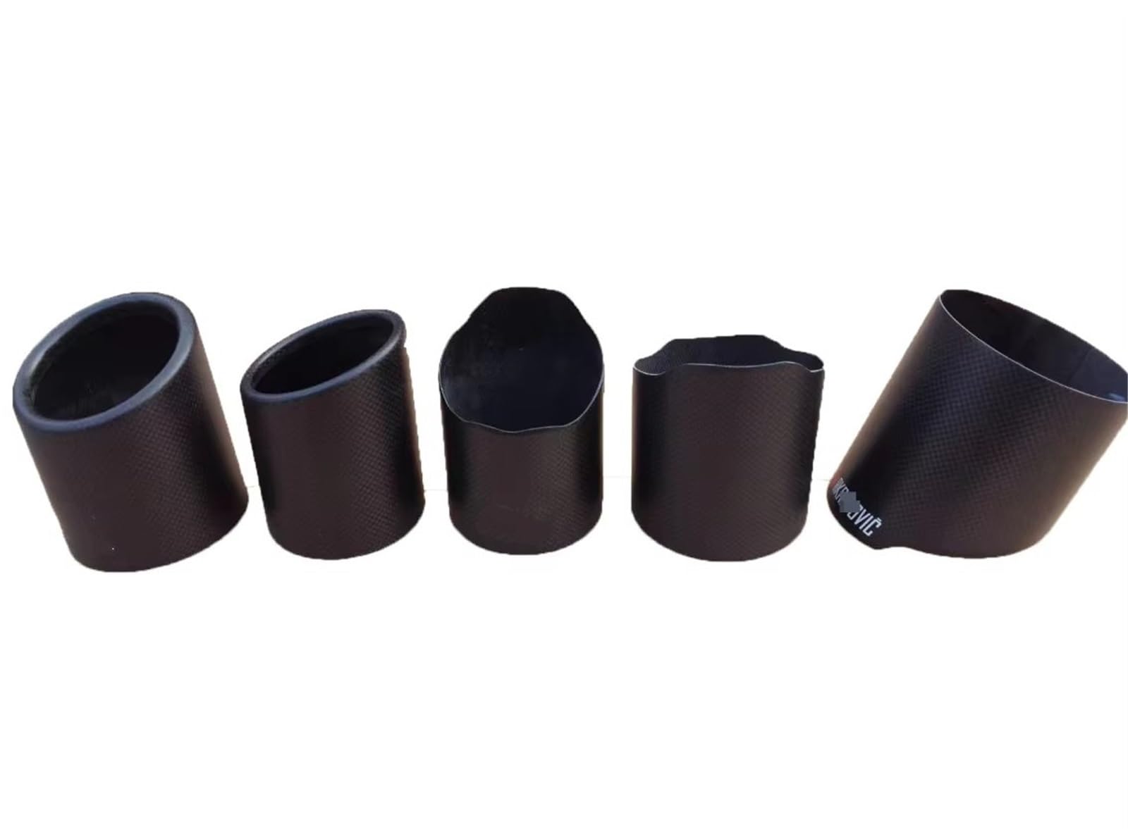 Auto Auspuff Endrohr Für usw. Universelles Autozubehör -Rohr Schwarz Echtkarbonfaser-Auspuffrohrabdeckung Auto Auspuffrohr(1 Item Matte 89mm) von Ropaix