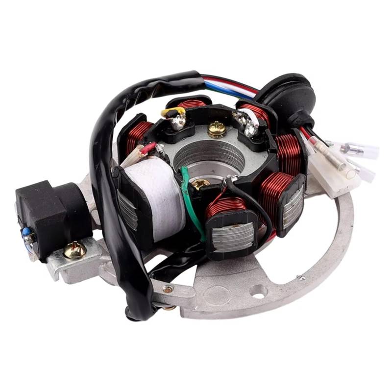 Ropaix Stator Zündspule Für Jog 50 50cc 90cc CG50 CE50 2 Hub 5 Draht Stator Magneto Generator Cooter ATV Buggy Quad Motorrad Motorrad Stator Spule von Ropaix