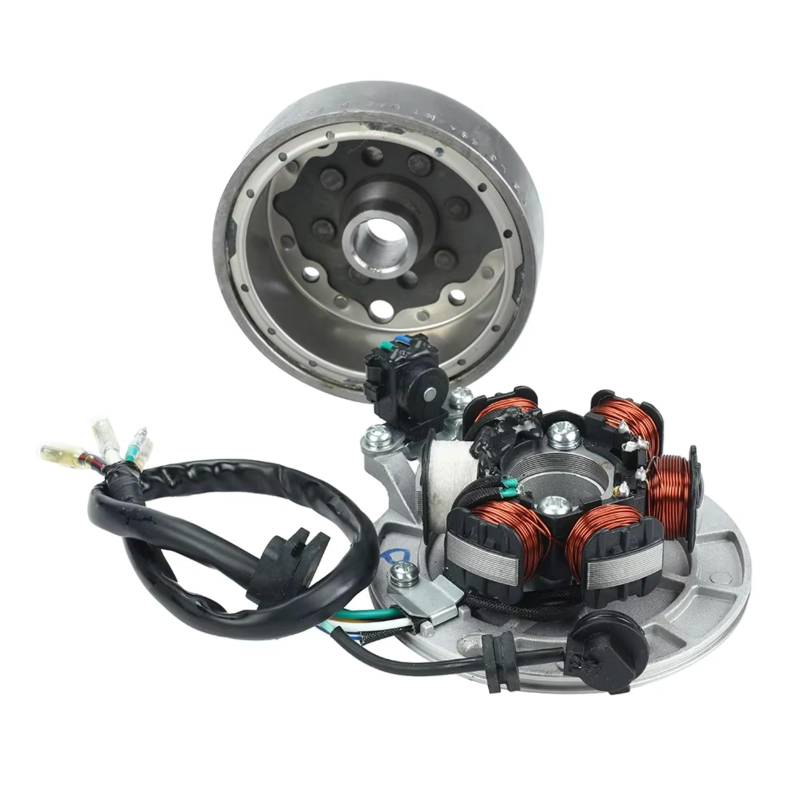 Ropaix Stator Zündspule Für Lifan 140 140cc 1P55FMJ Horizontale Kickstarter Motoren Dirt Motor Zündung Magneto Stator Magneto Schwungrad Kit Motorrad Stator Spule von Ropaix