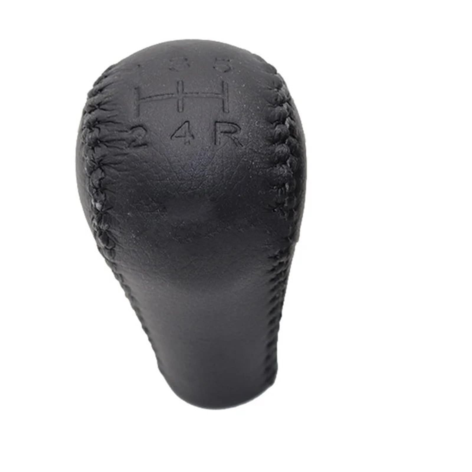 SCHALTKNAUF KNOPF Für Nissan Für Patrol GU Y61 Getriebeschaltknauf 5-Gang-Leder-Auto-Schalthebelmanschette Schaltknauf Schaltmanschette(Schwarz) von Ropaix