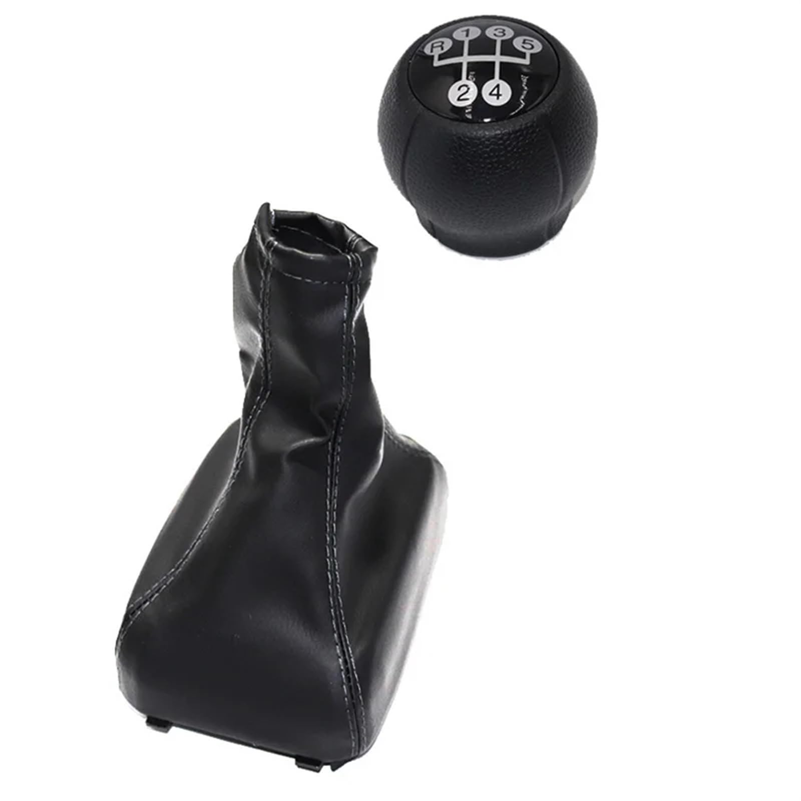 SCHALTKNAUF KNOPF Für Opel Für Astra F 91-98 Handbremsgriffe Auto Schaltknauf Hebel Gaitor Boot Abdeckung Handbremse Boot Handbremse Gaiter Schaltmanschette(Gear knob and Boot) von Ropaix