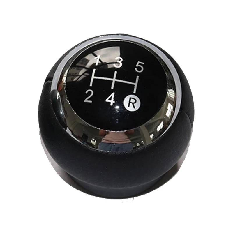 SCHALTKNAUF KNOPF Für Toyota Für Auris 2007-2011 Autozubehör 5/6 Geschwindigkeit Auto Shift Schaltknauf Hebel Gaitor Boot Cover Schaltmanschette(5 Speed Black knob) von Ropaix