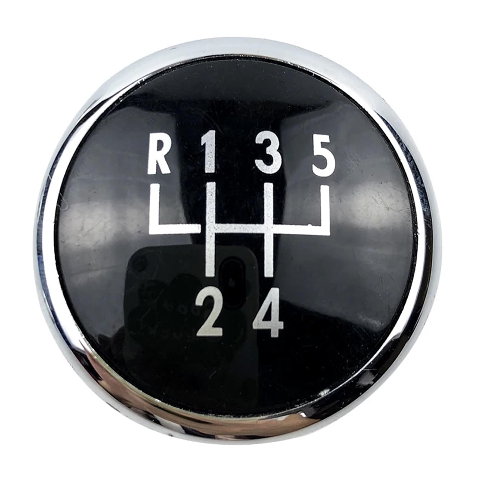 SCHALTKNAUF KNOPF Für VW Für Polo 9N 9N2 GTI 2002 2003 2004 2005 2006 2007 2008 2009 2010 Schaltknauf Hebel Shifter Top Kappe Abdeckung Schaltmanschette(5 Speed Black) von Ropaix