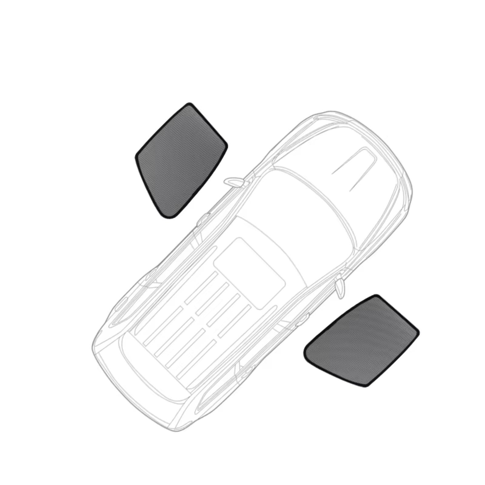 Sonnenschutz Auto Für Benz B-Klasse W246 2012-2018 Auto-Sonnenschutzschild Frontscheibenvorhang Fenster UV-Schutz Sonnenschutzvisier Frontscheibenabdeckung(2 x Front Windows) von Ropaix