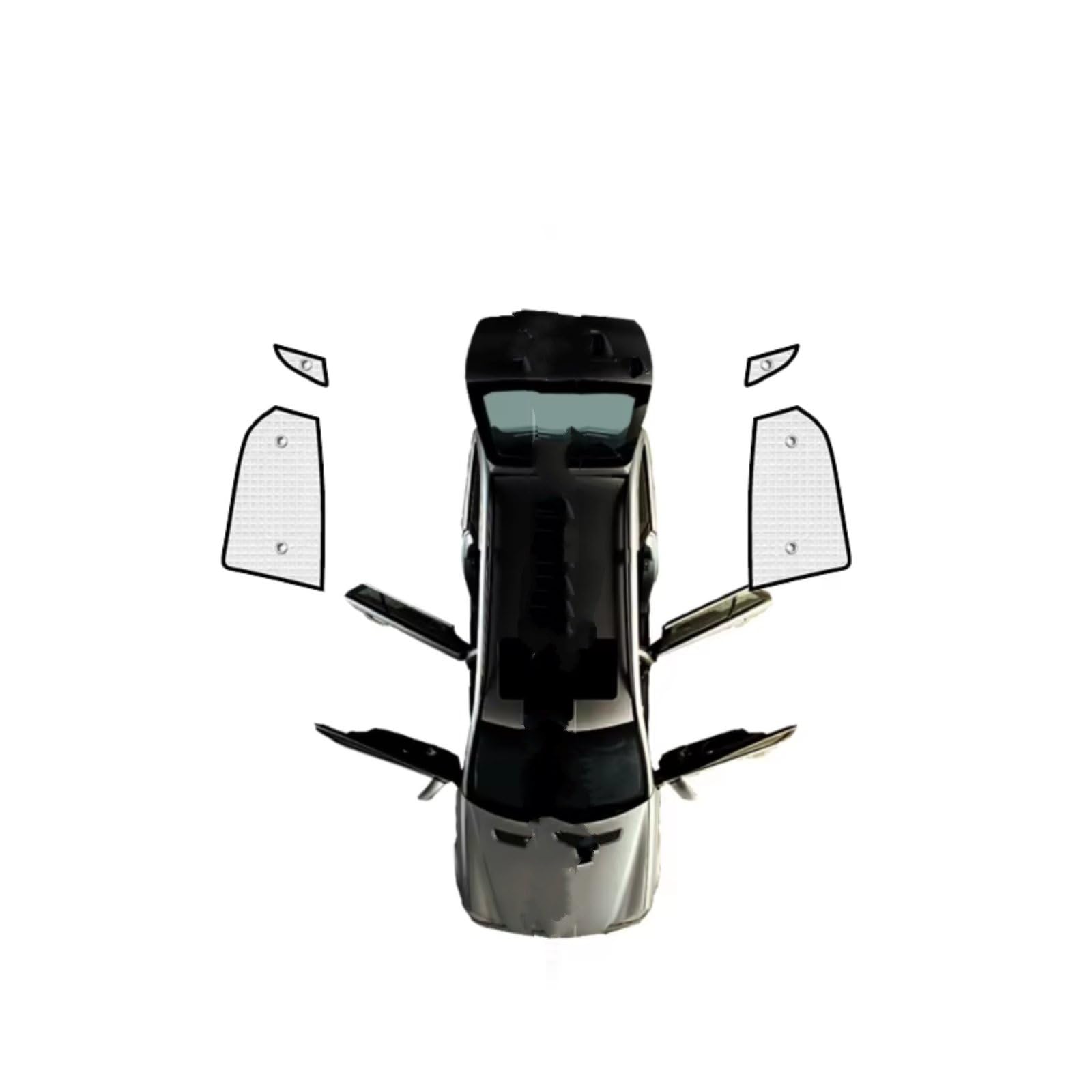Sonnenschutz Auto Für Ford Für Ecosport B515 2014~2023 2018 2019 Anti-UV-Auto-Sonnenschutzfenster-Sonnenschutzabdeckung Auto-Volldeckungs-Sonnenschirme Frontscheibenabdeckung(Rear Windows) von Ropaix