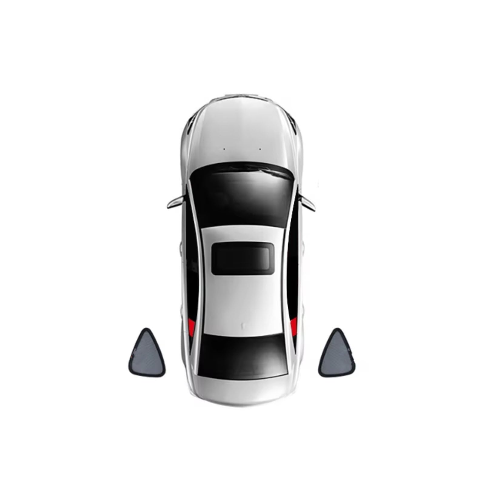 Sonnenschutz Auto Für Freed GB5 GB6 2016-2023 Magnetischer Auto-Sonnenschutz, Frontscheibenvorhang, Sonnenschutz Die Rückseite Fensters Frontscheibenabdeckung(2 x Triangular) von Ropaix