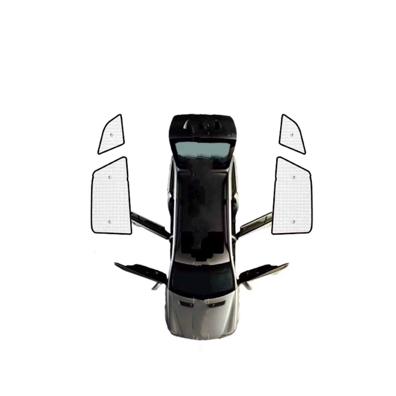Sonnenschutz Auto Für Hyundai Für Santa Für Fe 2007~2012 cm 2011 Anti-UV-Auto-Sonnenschutzfenster-Sonnenschutzabdeckung Auto-Volldeckungs-Sonnenschirme Frontscheibenabdeckung(Rear Windows) von Ropaix