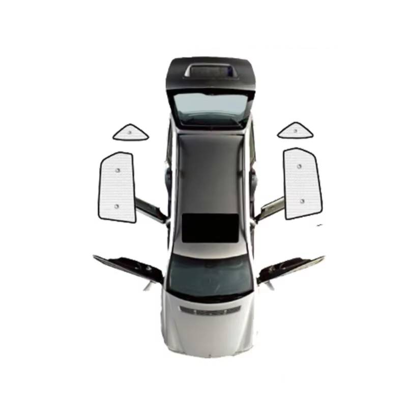 Sonnenschutz Auto Für Hyundai Für Tucson Für NX4 L Für LWB Anti-UV-Sonnenschutzfenster-Sonnenschutzabdeckungen Auto-Sonnenblendenabdeckung Frontscheibenabdeckung(Rear Windows) von Ropaix