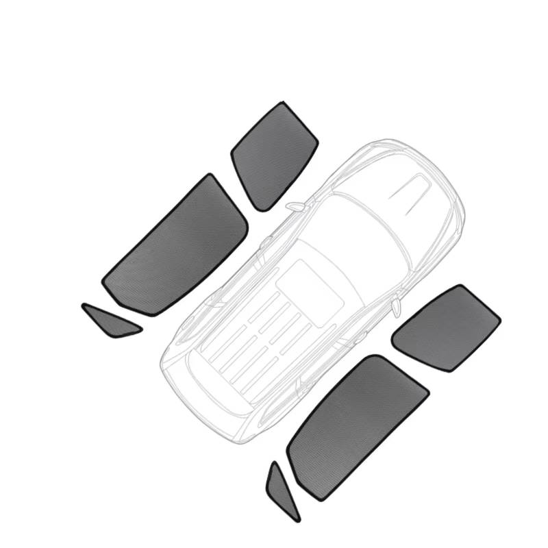 Sonnenschutz Auto Für Koleos Für Samsung QM6 2016-24 Magnetischer Autosonnenschutz Frontscheibenvorhang Sonnenschutzschild Für Die Rückseite Fensters Frontscheibenabdeckung(6 x Side Windows) von Ropaix