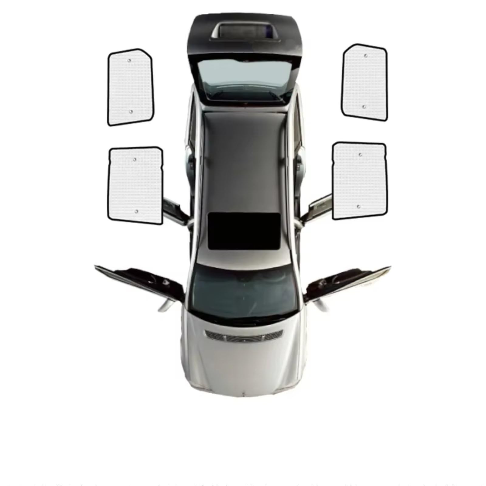 Sonnenschutz Auto Für Land Für Rover Für Discovery 4 2012 L319 LR4 Auto Sonnenschutz Fenster Sonnenschutz Abdeckungen Vollständige Abdeckung Sonnenschirme Frontscheibenabdeckung(Rear Windows) von Ropaix