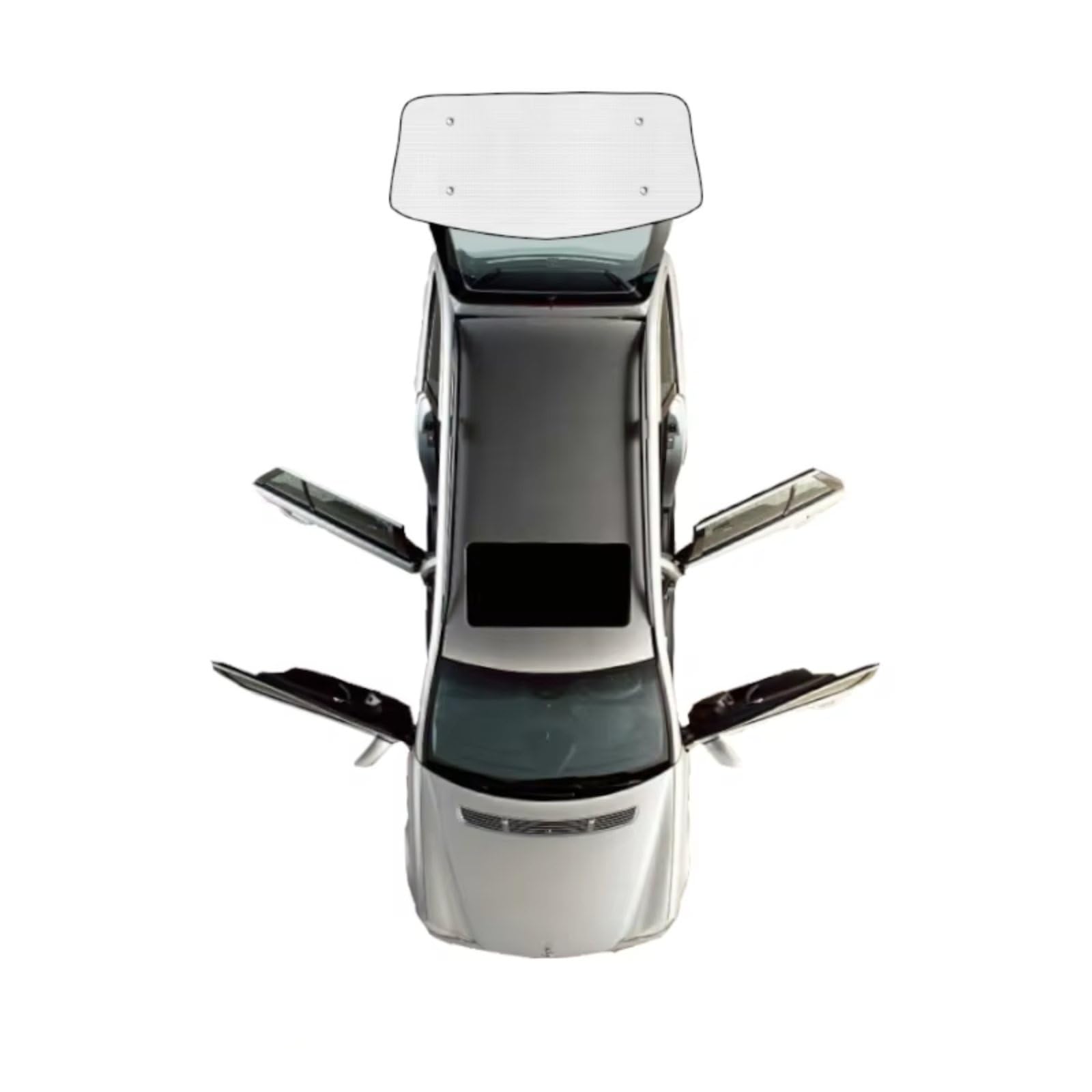 Sonnenschutz Auto Für Nissan Für Patrol Y62 Auto Windschutzscheibe Visier Vollständige Abdeckung Sonnenschirme Frontscheibenabdeckung(Rear Windshield1) von Ropaix