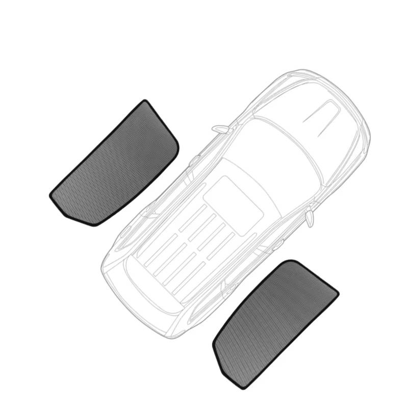 Sonnenschutz Auto Für Skoda Für Superb Für Combi Auto Sonnenblende Fenster Windschutzscheibe Abdeckung Sonnenschutz Vorhang Mesh Schatten Blind Custom Frontscheibenabdeckung(2 X Rear Windows) von Ropaix