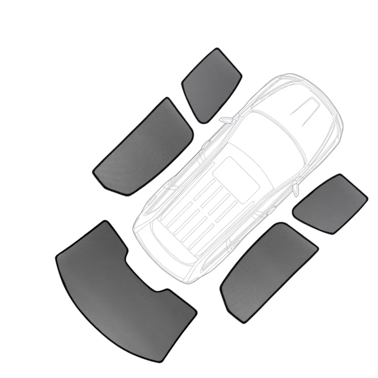 Sonnenschutz Auto Für Skoda Für Superb Für Combi Auto Sonnenblende Fenster Windschutzscheibe Abdeckung Sonnenschutz Vorhang Mesh Schatten Blind Custom Frontscheibenabdeckung(5 Piece) von Ropaix