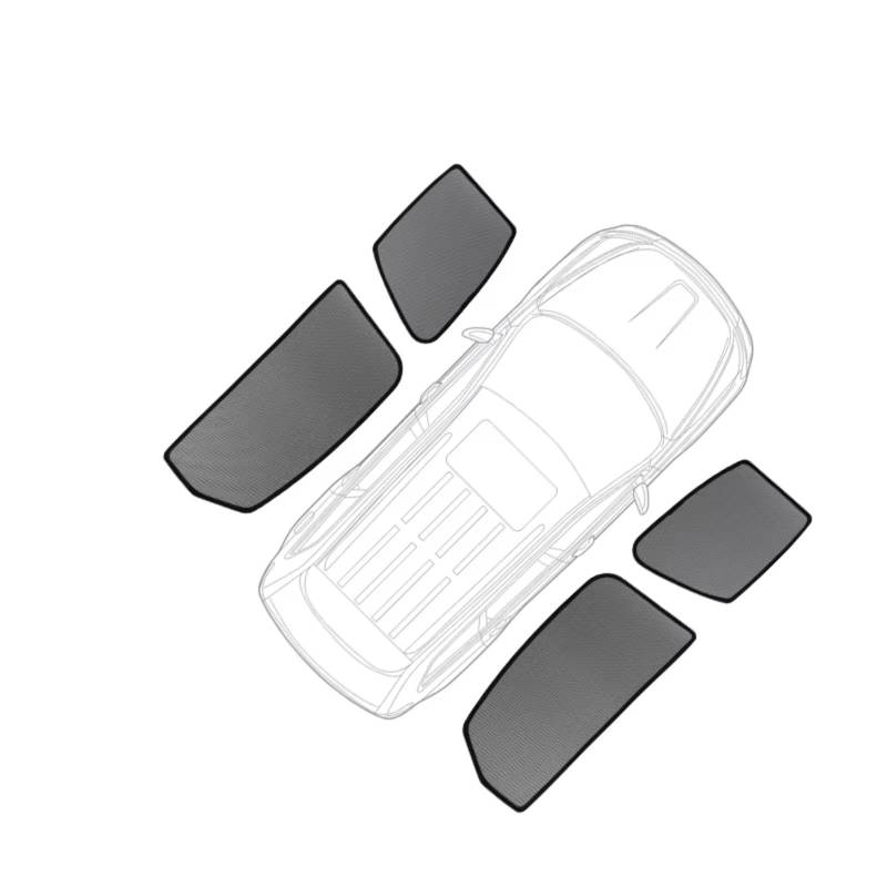 Sonnenschutz Auto Für Suzuki Für Vitara LY 2015-2022 2023 Magnetischer Auto-Sonnenschutzschild Frontscheibenrahmen Vorhang Heckscheibensonnenschutz Frontscheibenabdeckung(4 x Side Windows) von Ropaix