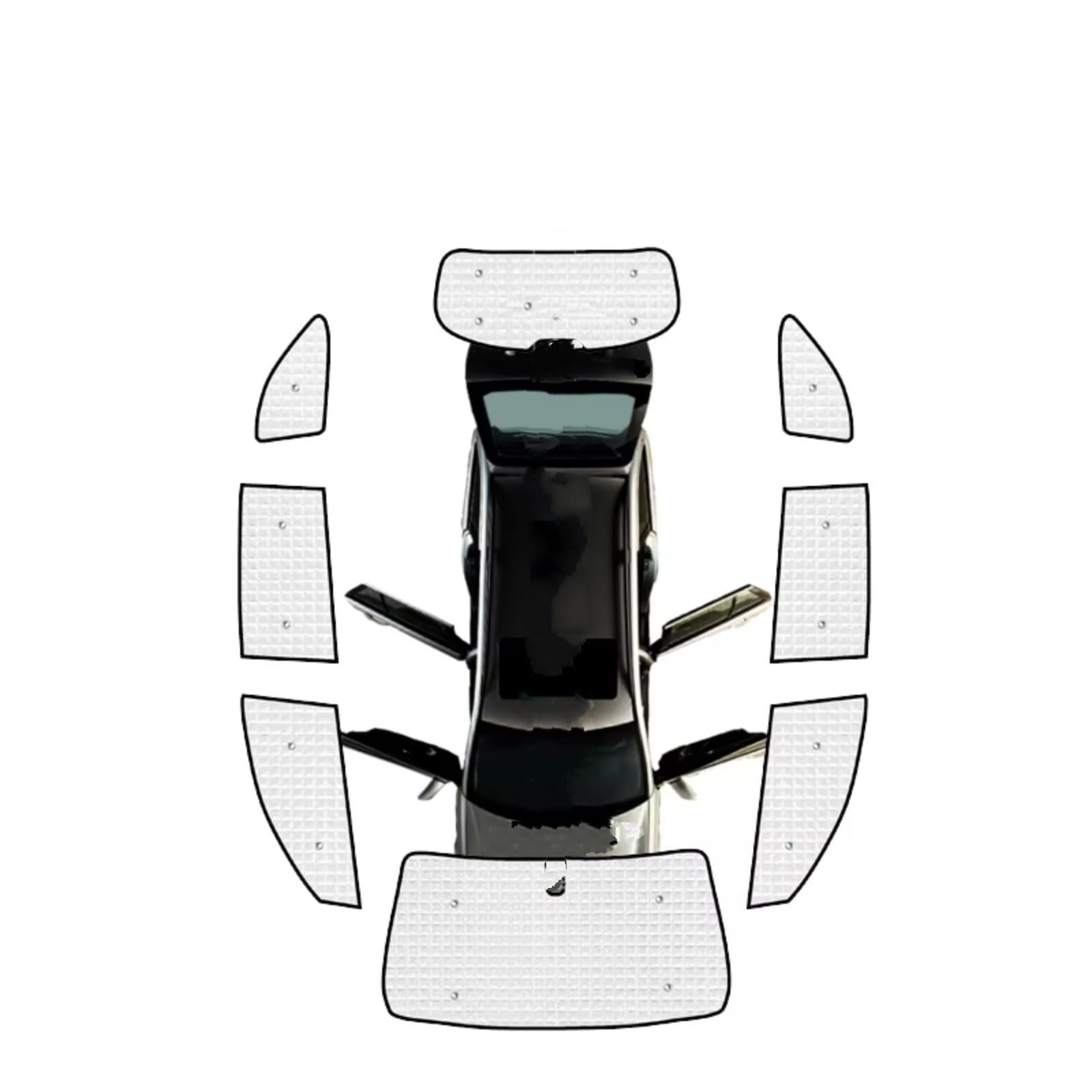 Sonnenschutz Auto Für Toyota Für Highlander Für XU50 Autofenster Windschutzscheiben-Sonnenschutz Front-UV-Schutzreflektor Sonnenschutz Auto Sonnenblende Frontscheibenabdeckung(All Sunshades) von Ropaix