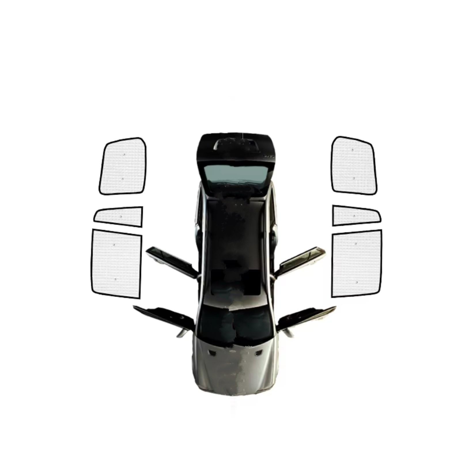 Sonnenschutz Auto Für Toyota Für Land Für Cruiser 200 J200 2008-21 Anti-UV-Auto-Sonnenschutzfenster-Sonnenschutzabdeckung Auto-Volldeckungen Sonnenschirme Frontscheibenabdeckung(Rear Windows) von Ropaix