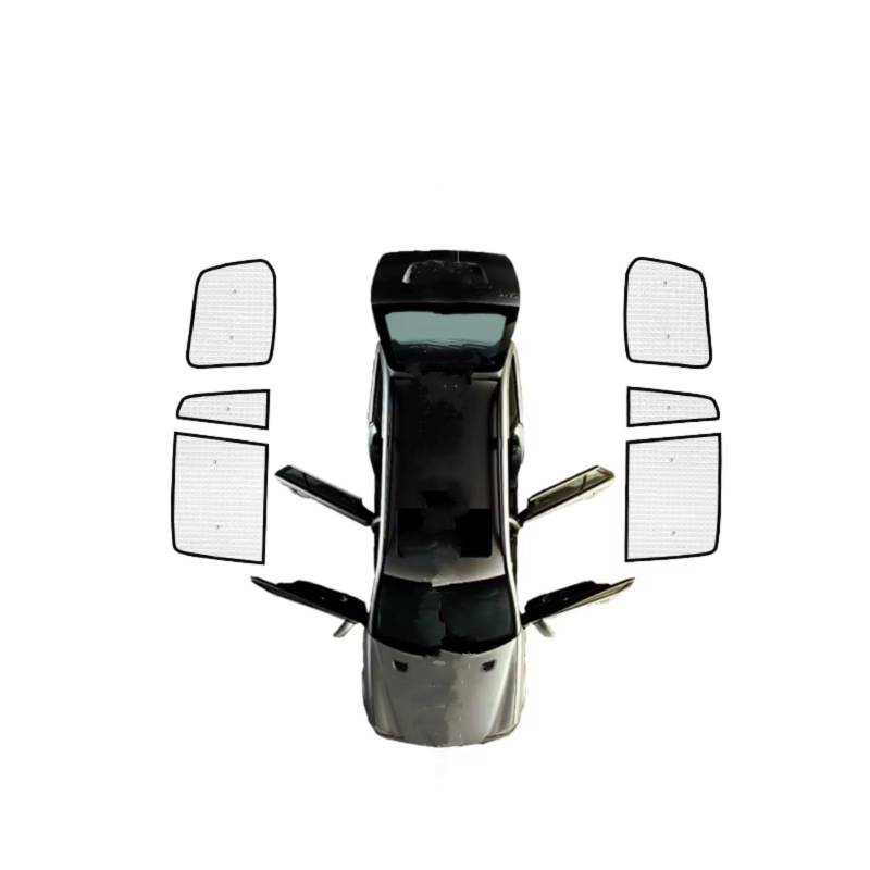 Sonnenschutz Auto Für Toyota Für Land Für Cruiser 200 J200 2008-21 Anti-UV-Auto-Sonnenschutzfenster-Sonnenschutzabdeckung Auto-Volldeckungen Sonnenschirme Frontscheibenabdeckung(Rear Windows) von Ropaix