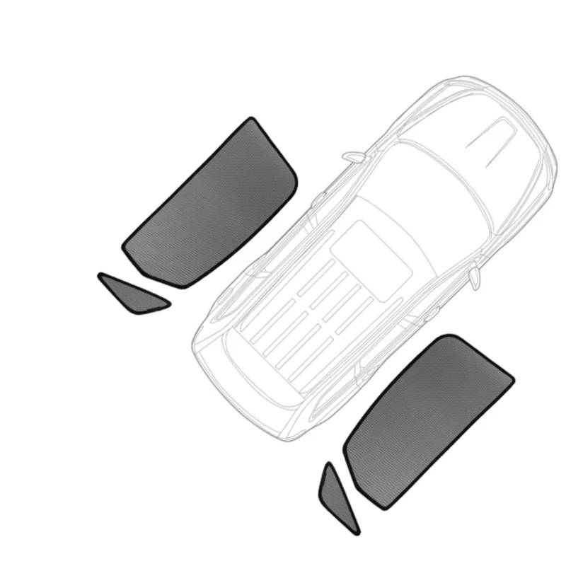 Sonnenschutz Auto Für X3 G01 2018-2023 2024 Auto-Sonnenschutzschild Frontscheibenrahmen Vorhang Rückseite Seitenfenster Sonnenschutz Visier Frontscheibenabdeckung(Rear Triangular) von Ropaix