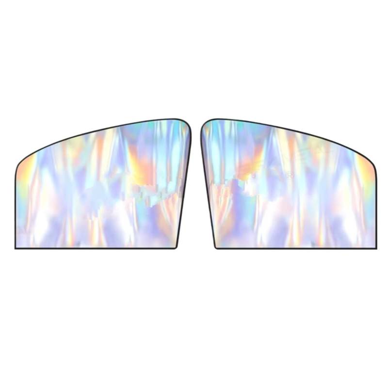 Sonnenschutz Auto Magnetischer Auto-Seitenfenster-Vorhang, Beschichtung, Auto-Sonnenschutz, UV-Schutz Die Vorder-/Hinterscheibe, Auto-Styling-Zubehör Frontscheibenabdeckung(2 x Front) von Ropaix