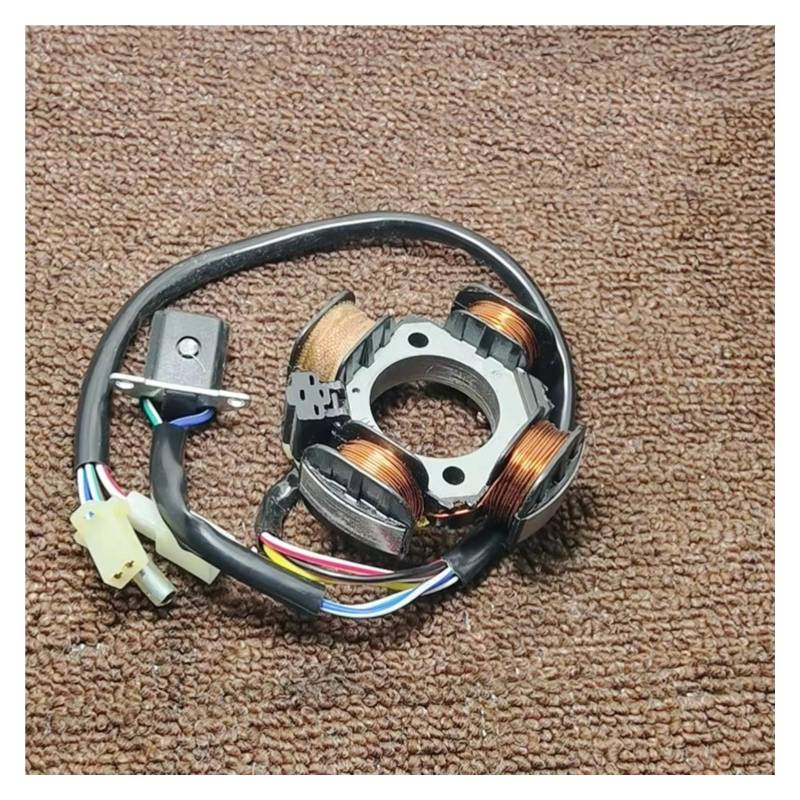 Stator Zündspule Für AG100 Für AG50 V100 SJ50 Leichte 4 Spule Racing Power Generator Tuning Upgrade Stator Spule Magneto Rotor Zündung Motorrad Stator Spule(A) von Ropaix