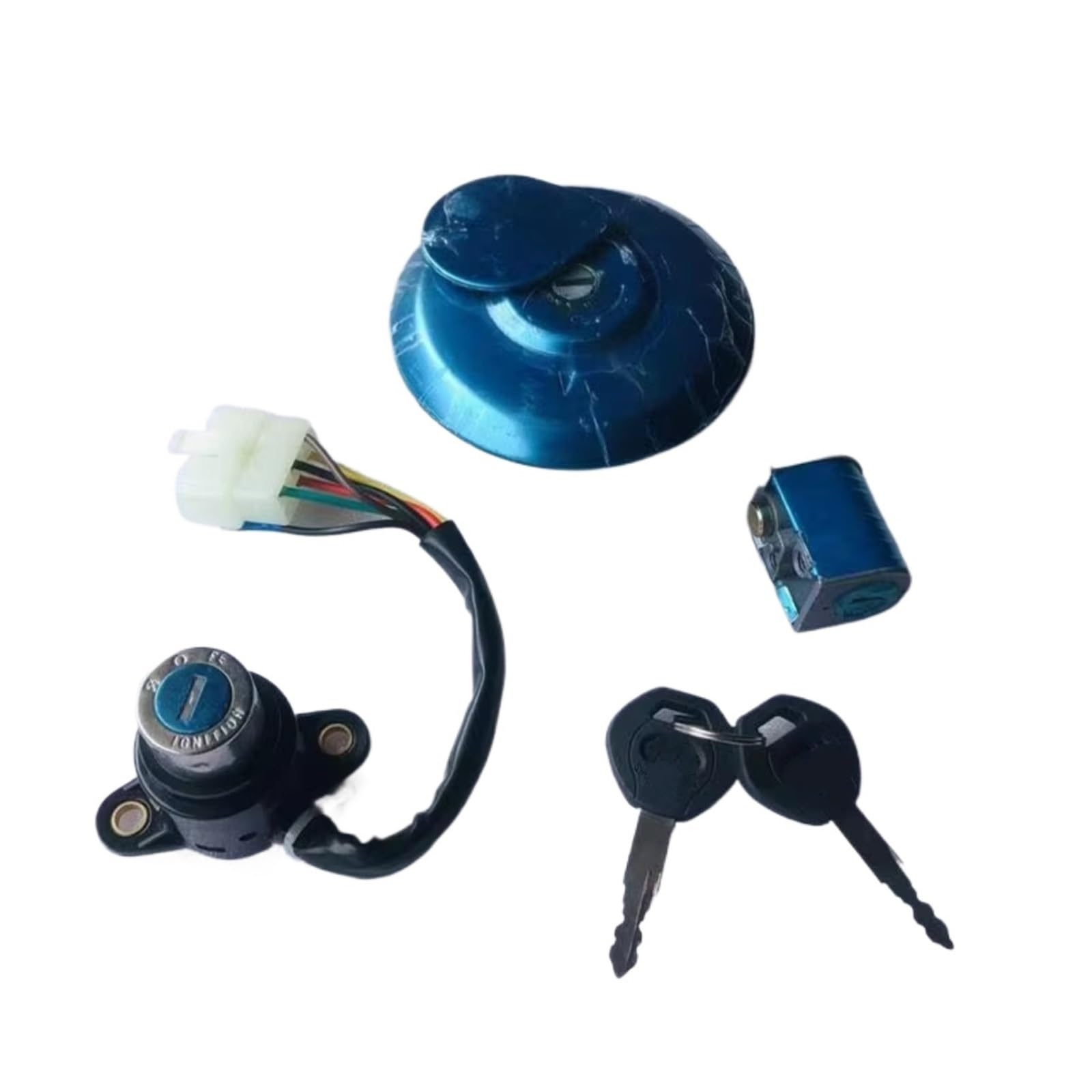 Zündschloss Motorrad Für 125 CM125 CBT125 SDH125 Motorrad Zündschlüssel Tankdeckel Abdeckung Lenkschlösser Startschalter Set Zündschalterbaugruppe Zündschloss Motorrad Für 125 CM125 CBT125 SDH125 Motorrad Zündschlüssel Tankdeckel Abdeckung Lenkschlösser Startschalter Set Zündschalterbaugruppe von Ropaix