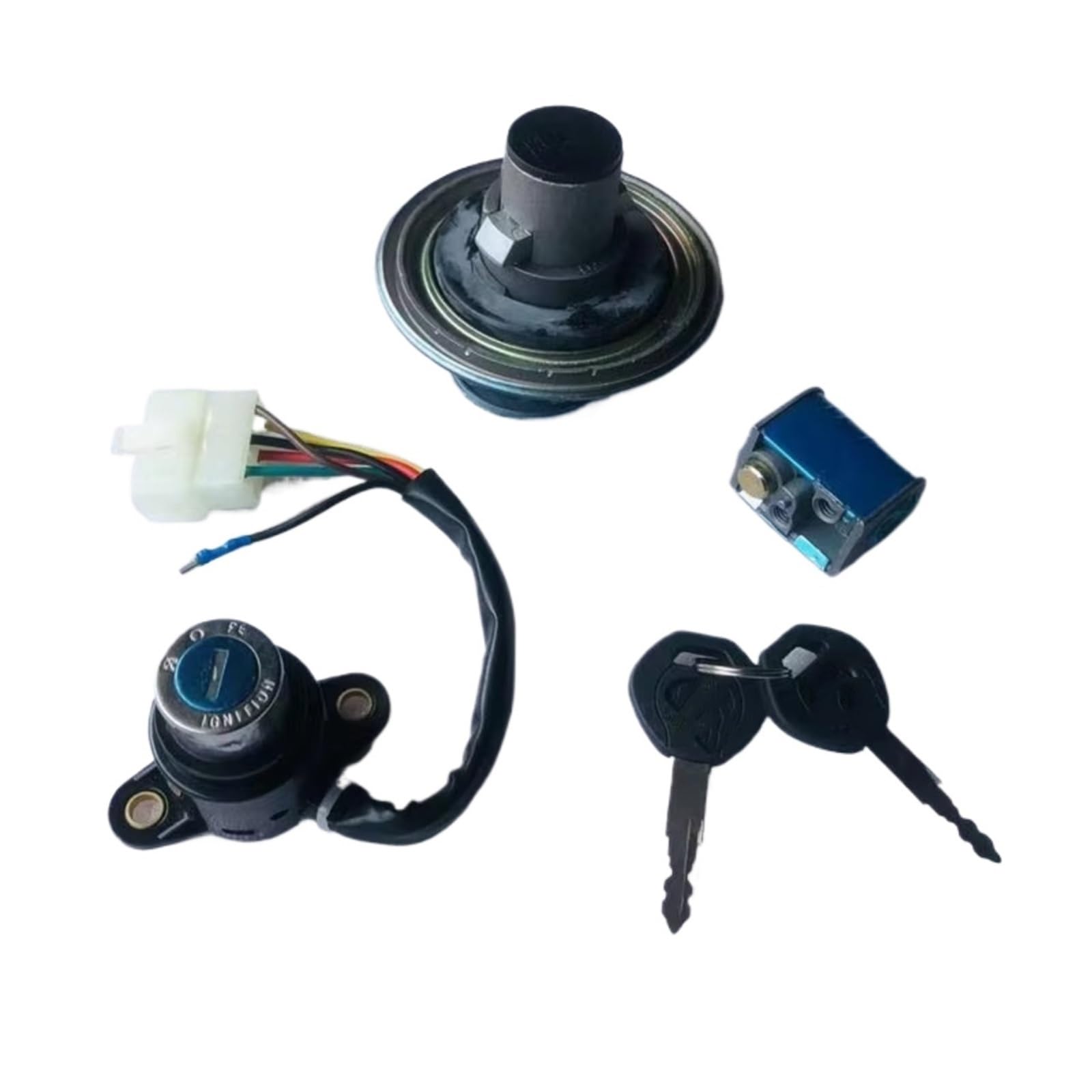 Zündschloss Motorrad Für CM125 cm 125 CBT125 CB125T CBT150 CM150 125 150 Ersatzteile Motorrad Zündschloss Tankdeckel Helm Sitzschloss Schlüssel Zündschalterbaugruppe Zündschloss Motorrad Für CM125 cm 125 CBT125 CB125T CBT150 CM150 125 150 Ersatzteile Motorrad Zündschloss Tankdeckel Helm Sitzschloss Schlüssel Zündschalterbaugruppe von Ropaix
