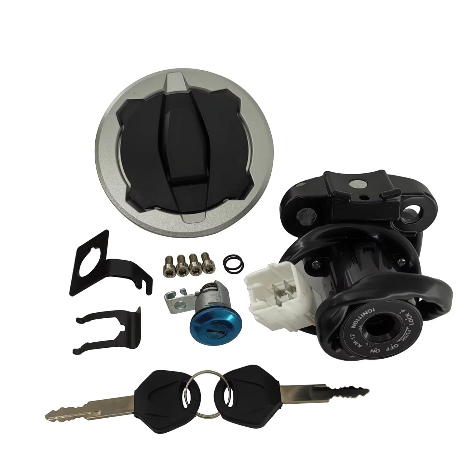 Zündschloss Motorrad Für Kawasaki Für Ninja 650 Z650 EX650 2017-2025 Motorrad Zündschloss Gas Kraftstoff Benzin Tankdeckel Abdeckung Sitzschloss Schlüsselsatz Zündschalterbaugruppe Zündschloss Motorrad Für Kawasaki Für Ninja 650 Z650 EX650 2017-2025 Motorrad Zündschloss Gas Kraftstoff Benzin Tankdeckel Abdeckung Sitzschloss Schlüsselsatz Zündschalterbaugruppe von Ropaix