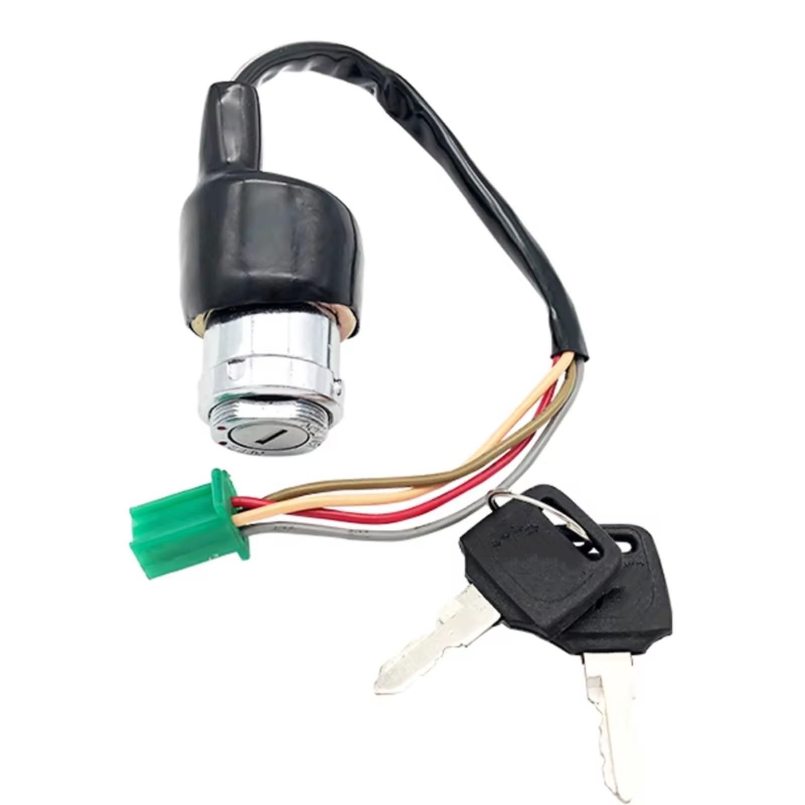 Zündschloss Motorrad Für Suzuki GN125 GN125H GN125F HJ150 HJ125-8-8E 4-6-Drähte Tankdeckel Abdeckung Schlösser Motorrad Zündschlüssel Zündschalterbaugruppe(GN125 Switch 6 Wires) von Ropaix
