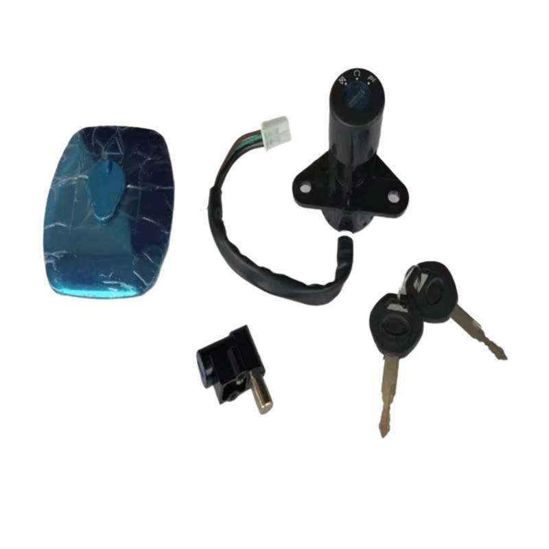 Zündschloss Motorrad Für Suzuki GS125 GS 125 Netzschalter Schloss Zündschalter/Tankdeckel Schloss Schlüssel Set Motorrad Zündschalterbaugruppe von Ropaix