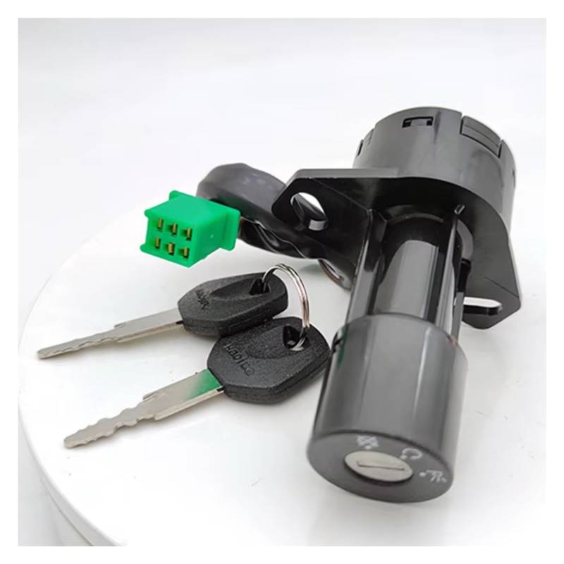 Zündschloss Motorrad Für Suzuki GS125 HJ125-8 QJ125 4 Draht 6 Draht Tankdeckel Abdeckung Schlösser Motorrad Zündschlüssel Set Zündschalterbaugruppe(Switch 4 Wires) von Ropaix