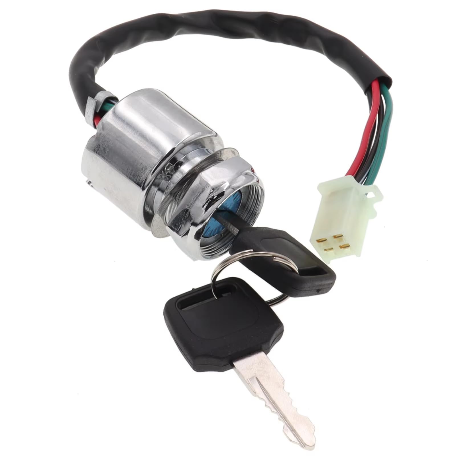 Zündschloss Motorrad Universal 4 Drähte ATV Quad Motorrad Zündschloss & Schalter Schlüssel Set Für 50cc 110cc-250cc ATVs Motorrad Go Kart Roller Etc Zündschalterbaugruppe Zündschloss Motorrad Universal 4 Drähte ATV Quad Motorrad Zündschloss & Schalter Schlüssel Set Für 50cc 110cc-250cc ATVs Motorrad Go Kart Roller Etc Zündschalterbaugruppe von Ropaix
