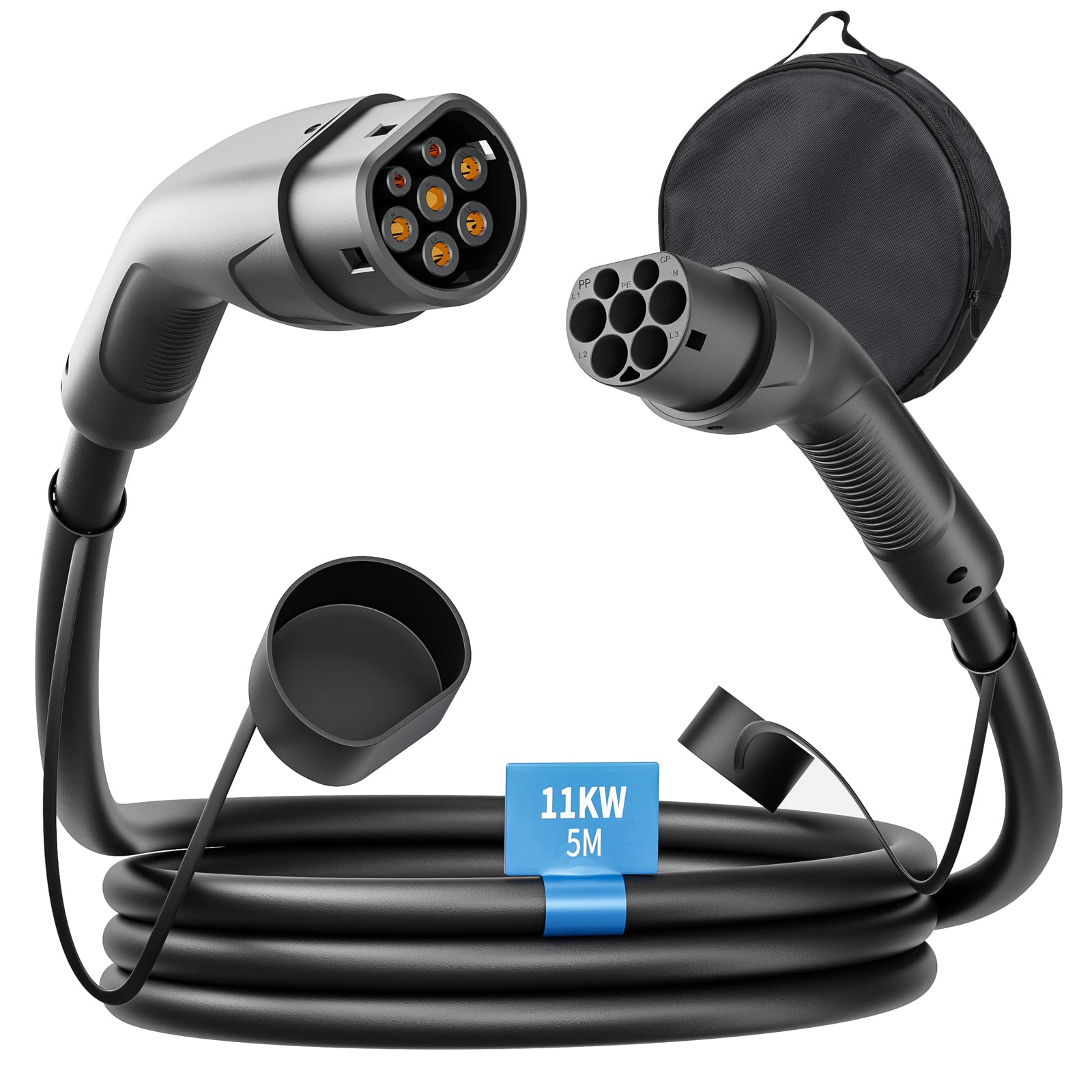 Rosaking Typ 2 Ladekabel 11kW,5M EV Ladekabel mit 3 Phasen&IEC 62196,16A Elektrofahrzeuge Ladekabel für die E Hybrid und Elektroauto Rosaking Typ 2 Ladekabel 11kW,5M EV Ladekabel mit 3 Phasen&IEC 62196,16A Elektrofahrzeuge Ladekabel für die E Hybrid und Elektroauto von Rosaking