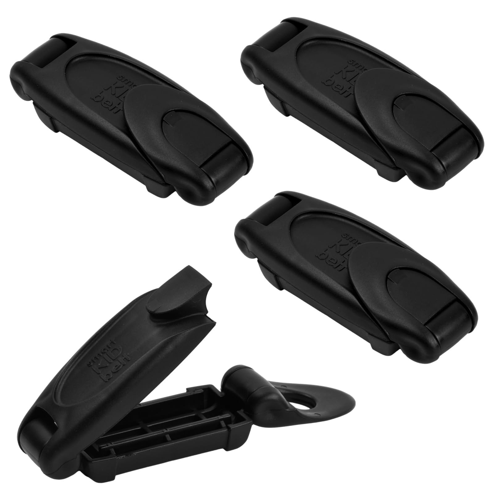 4 Stück Gurtversteller Seat Belt Clips Autositz Gurtversteller Auto Sicherheitsgurt Clip Gurt Stopper Clip Komfortabel Universelle Auto-Schultergurt-Positionierung Entspannen Schulter Hals, Schwarz von Roseyan