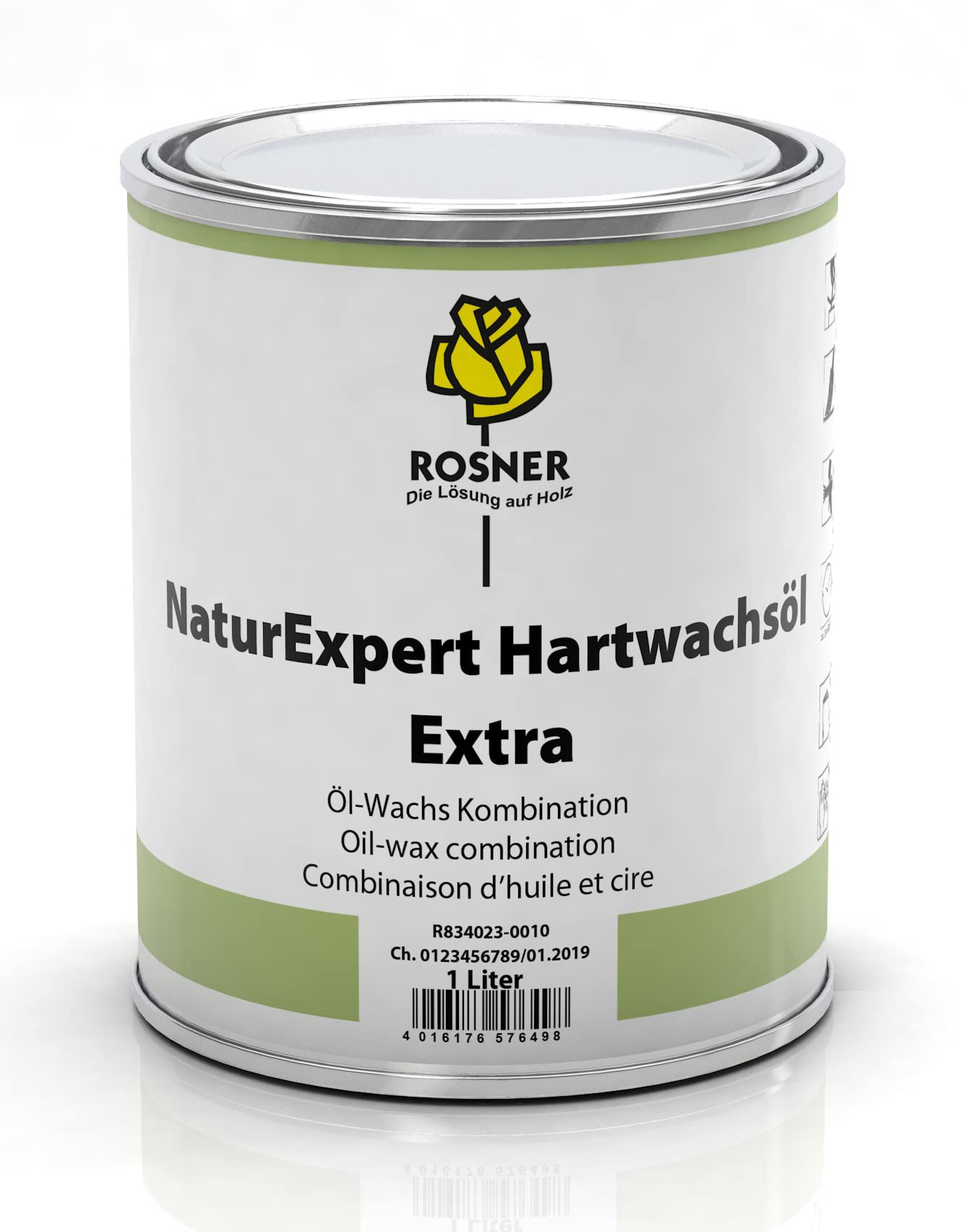 Rosner NaturExpert Hartwachsöl Extra 1L,Hartöl,Wachs,Holz,Veredelung von Rosner