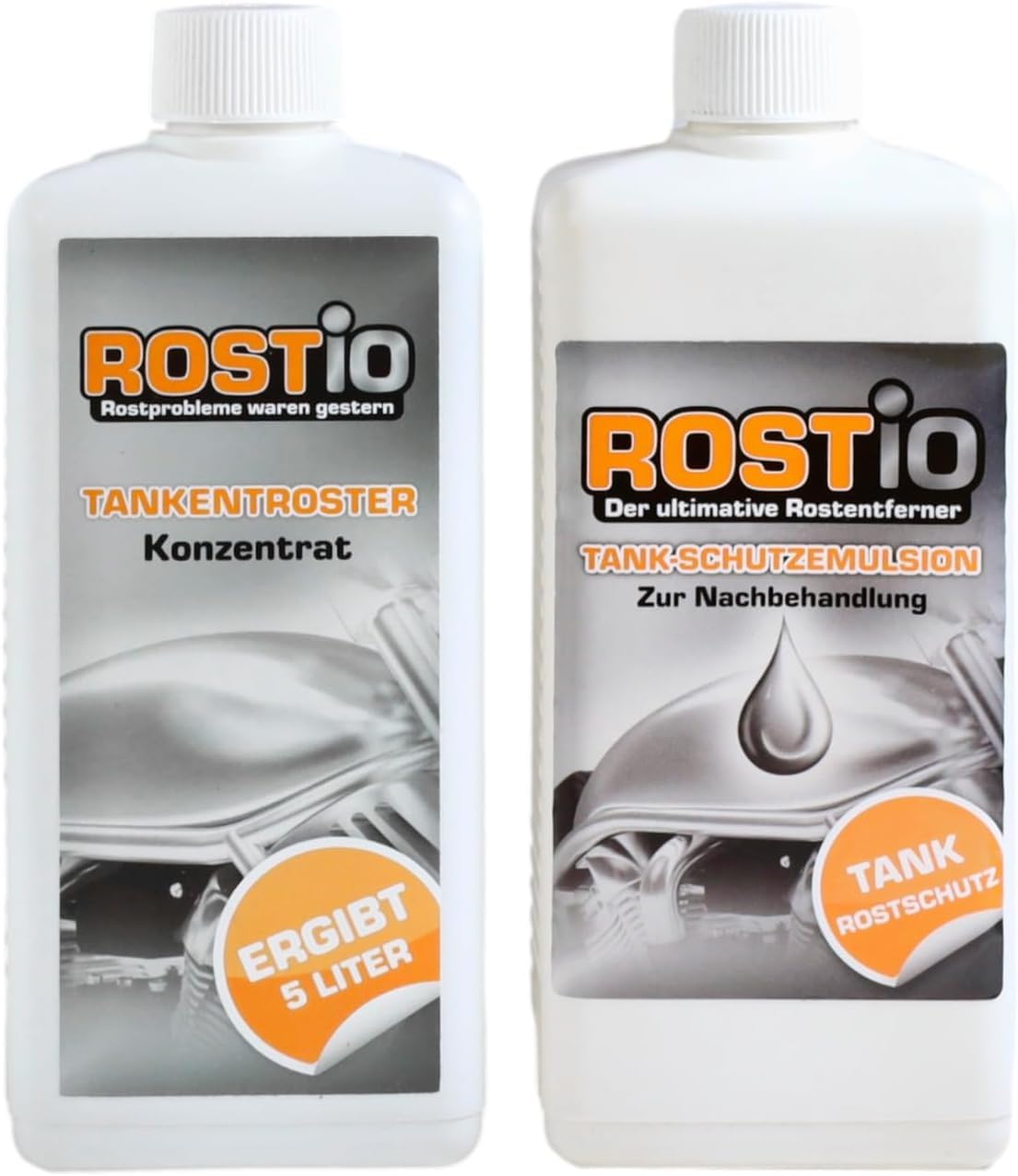 Rostio Tankentroster 500 ml Plus 500ml Tank - Schutzemulsion Tankentrostung von Rostio