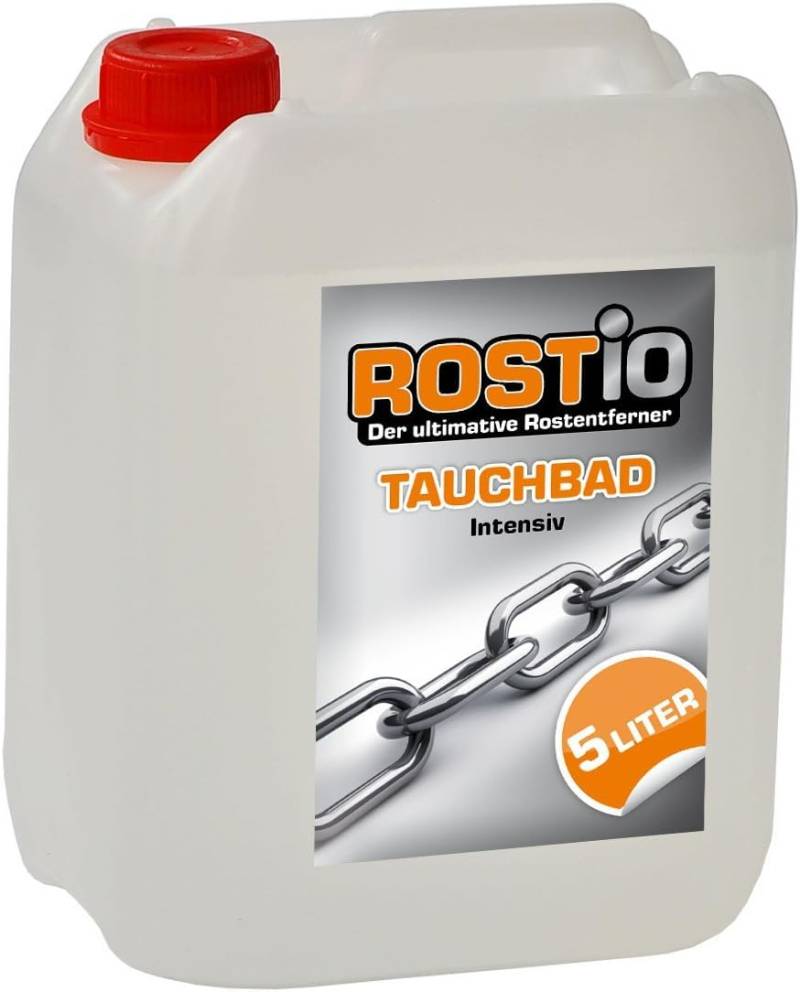 Rostio Tauchbad Intensiv 5 Liter Rostumwandler Rostentferner Rostlöser Entroster - Auto KFZ Motorrad Boot UVM. von Rostio