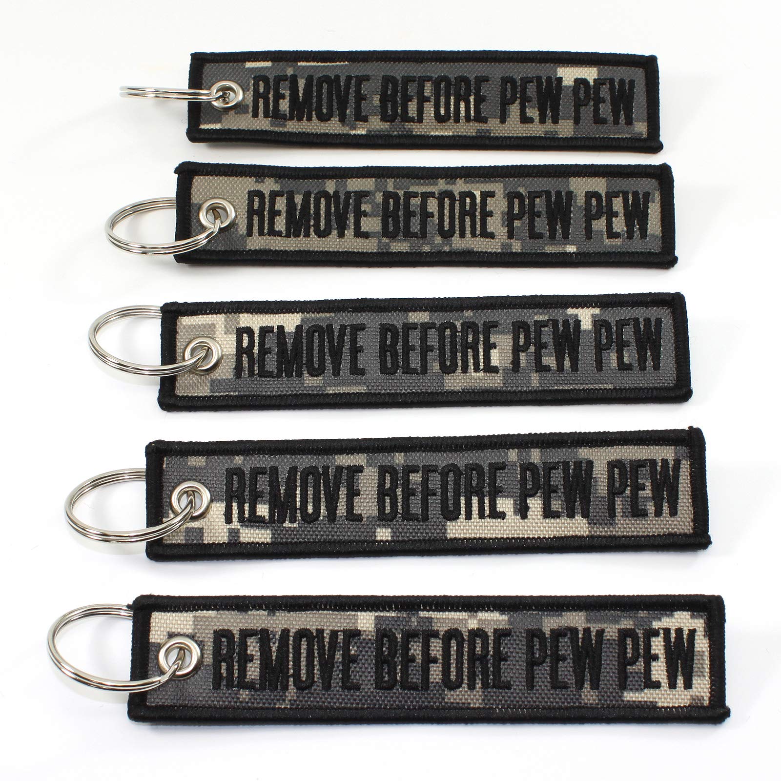 Rotary13B1 Remove Before PEW PEW - Camouflage 5 Stück, Grau, 1 inch x 5 inches von Rotary13B1