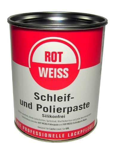 Rotweiss 1 Stück Schleif + Polierpaste 750ml Auto Schleifpaste Politur Lack von ROT WEISS