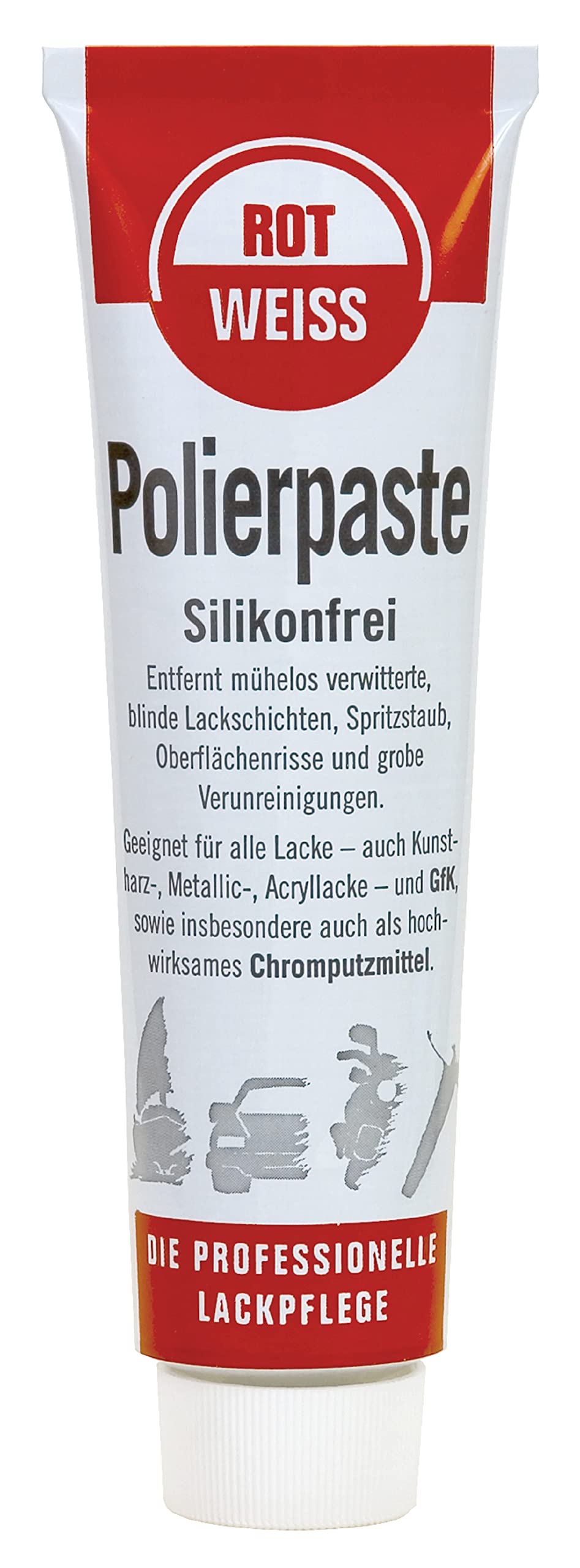 ROTWEISS Polierpaste (100ml) Silikonfrei von ROT WEISS