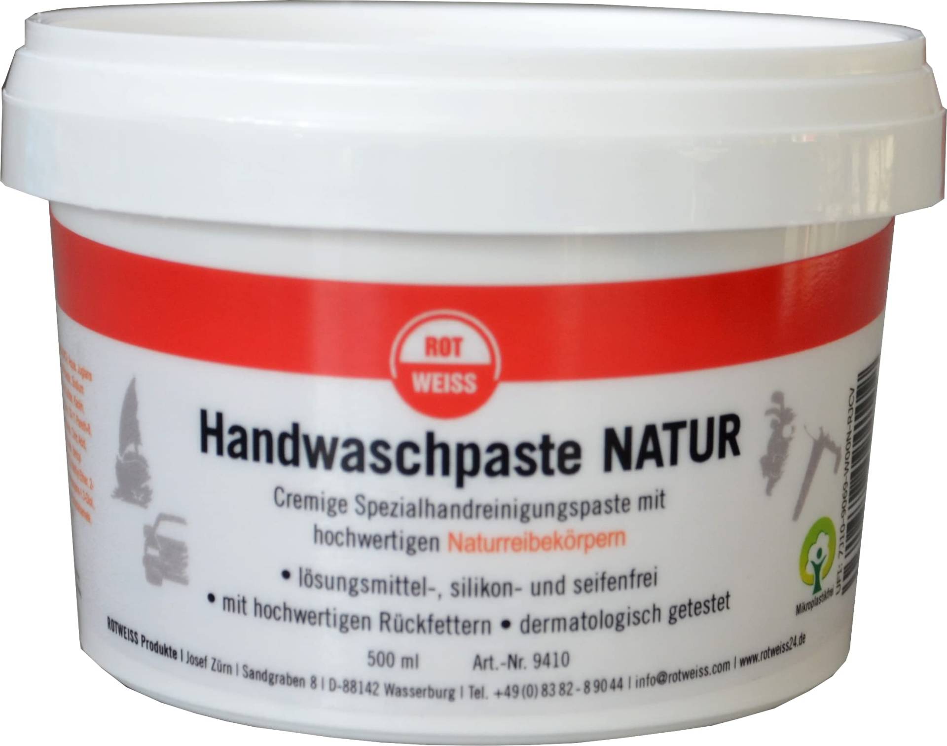 Rotweiss 9410 Handwaschpaste Natur 500 ml von Rotweiss